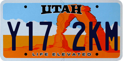 UT license plate Y172KM