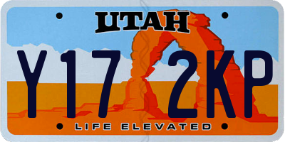 UT license plate Y172KP