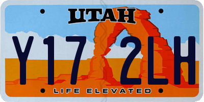 UT license plate Y172LH