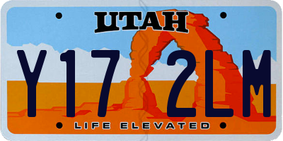 UT license plate Y172LM