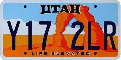 UT license plate Y172LR