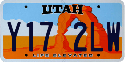 UT license plate Y172LW