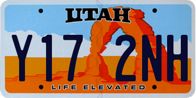 UT license plate Y172NH