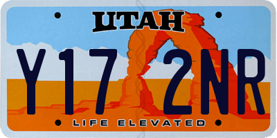 UT license plate Y172NR