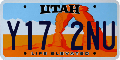 UT license plate Y172NU