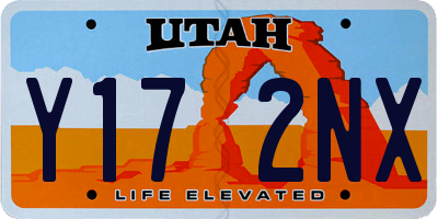 UT license plate Y172NX