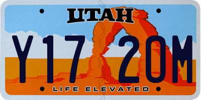 UT license plate Y172OM