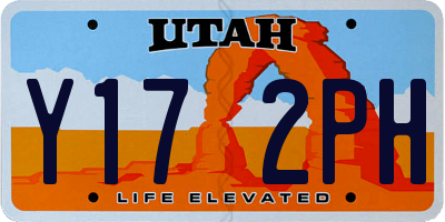 UT license plate Y172PH