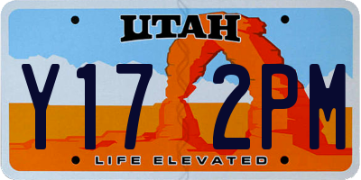UT license plate Y172PM