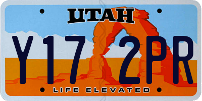 UT license plate Y172PR