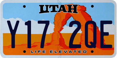 UT license plate Y172QE