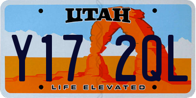 UT license plate Y172QL