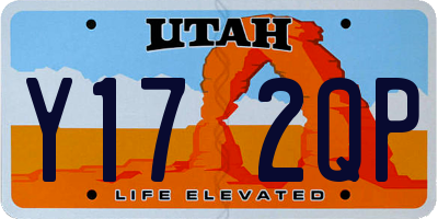 UT license plate Y172QP