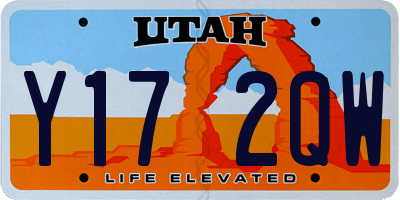 UT license plate Y172QW