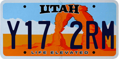 UT license plate Y172RM