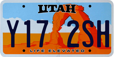 UT license plate Y172SH