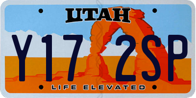 UT license plate Y172SP