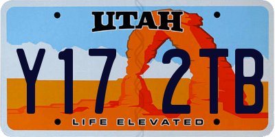 UT license plate Y172TB