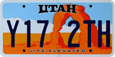UT license plate Y172TH