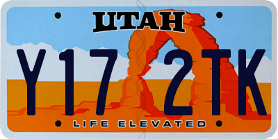 UT license plate Y172TK