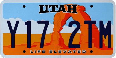 UT license plate Y172TM