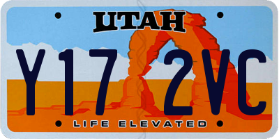UT license plate Y172VC