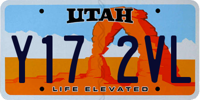 UT license plate Y172VL
