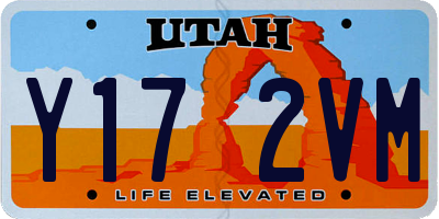 UT license plate Y172VM