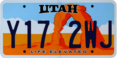 UT license plate Y172WJ