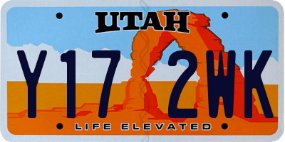 UT license plate Y172WK