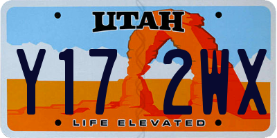 UT license plate Y172WX