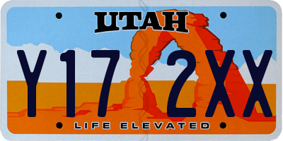 UT license plate Y172XX