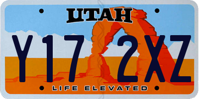 UT license plate Y172XZ