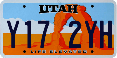 UT license plate Y172YH