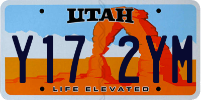 UT license plate Y172YM