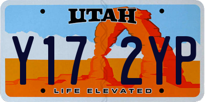 UT license plate Y172YP