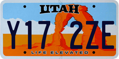 UT license plate Y172ZE