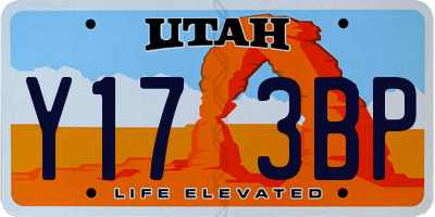 UT license plate Y173BP