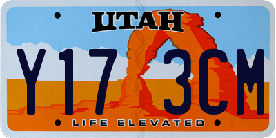 UT license plate Y173CM