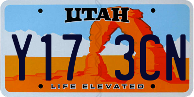 UT license plate Y173CN