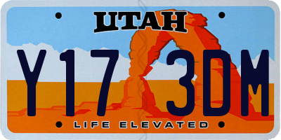 UT license plate Y173DM