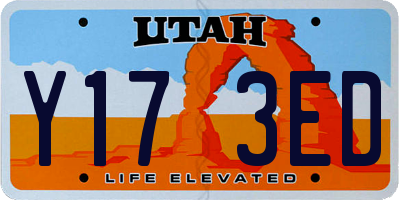 UT license plate Y173ED