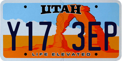 UT license plate Y173EP