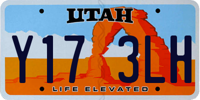 UT license plate Y173LH