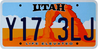 UT license plate Y173LJ