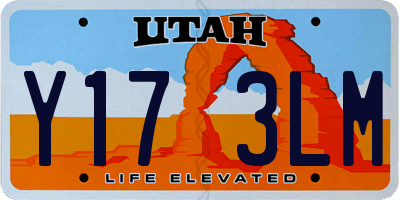UT license plate Y173LM
