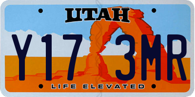 UT license plate Y173MR