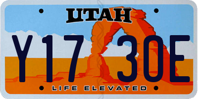 UT license plate Y173OE