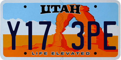 UT license plate Y173PE