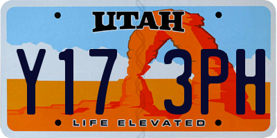 UT license plate Y173PH